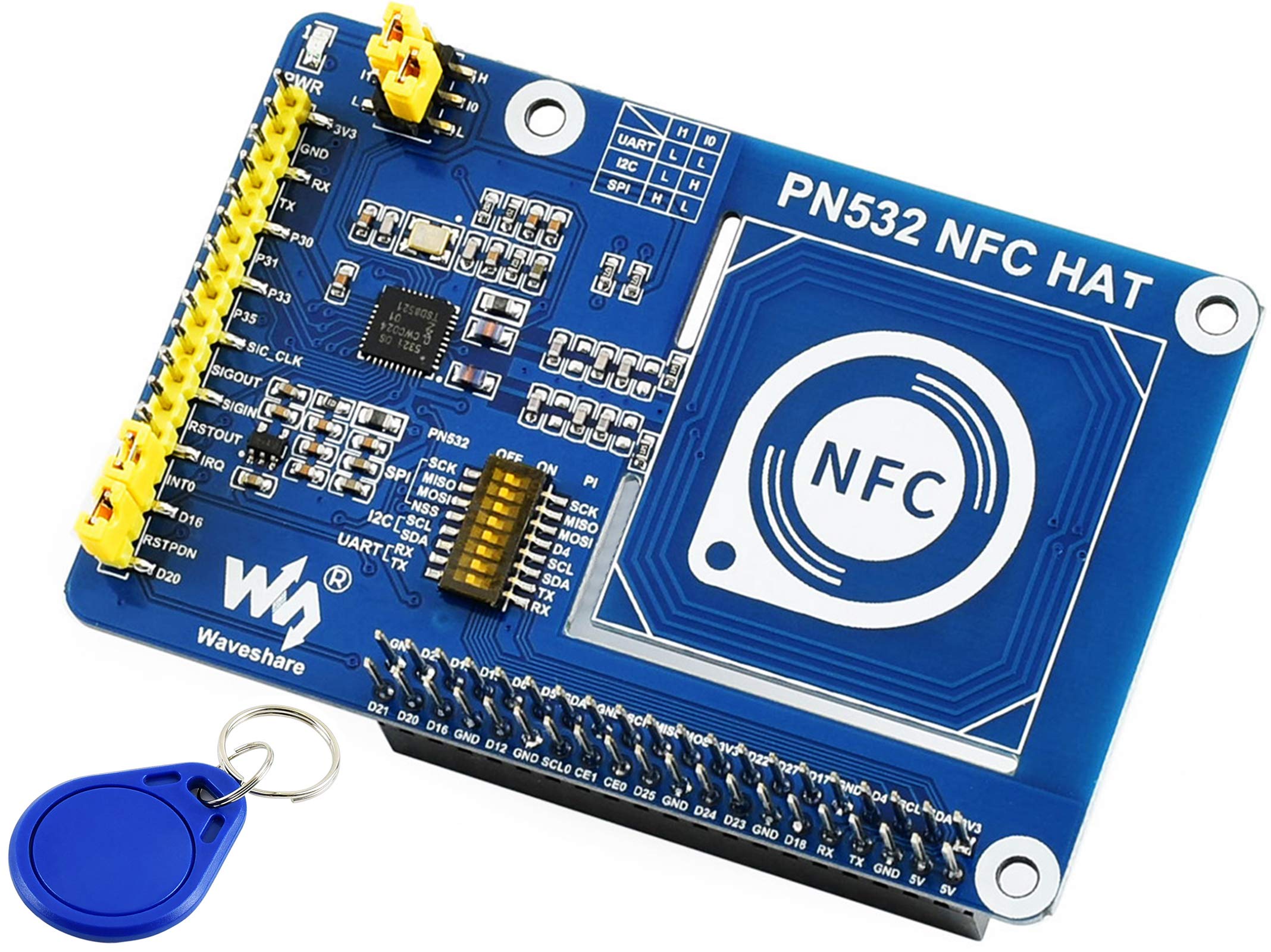 Amazon.com: PN532 NFC HAT for Raspberry Pi 4B/3B+/3B/2B/Zero/Zero
